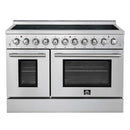 Forno Paolo 48-Inch Freestanding Electric Range with 6.7 Cu.Ft True Convection Oven in Stainless Steel (FFSEL6011-48)