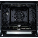 Forno Loiano 24-Inch Freestanding Electric Range in White with Antique Brass Handle (FFSEL6099-24WHT)