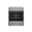 Forno 5-Piece Appliance Package - 30-Inch Electric Range, Wall Mount Range Hood, 60-Inch Refrigerator, Dishwasher, and 24-Inch Microwave Oven in Stainless Steel