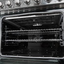 Forno 5-Piece Appliance Package - 30-Inch Electric Range, Wall Mount Range Hood, 60-Inch Refrigerator, Dishwasher, and 24-Inch Microwave Oven in Stainless Steel