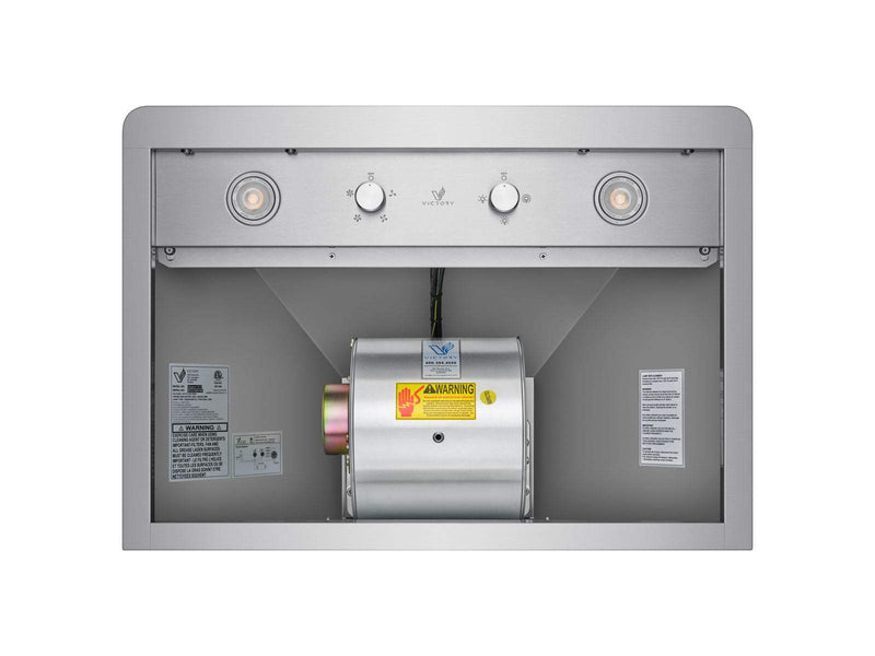 Victory Elegant 30-Inch 600 CFM Wall Mounted Range Hood in Stainless Steel (Elegant-30)