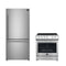 Forno 2-Piece Appliance Package - 30-Inch Leonardo Espresso Electric Range and 31-Inch Refrigerator in Stainless Steel (FBDL-003-01CA)