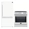 Forno 2-Piece Appliance Package - 30-Inch Slide-In Induction Range and 31-Inch Refrigerator, Right Hinge in White with Stainless Steel Handle (FBDL-014-06CAUS)