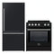 Forno 2-Piece Appliance Package - 30-Inch Slide-In Induction Range and 31-Inch Refrigerator, Right Hinge in Black with Stainless Steel Handle (FBDL-014-11CAUS)