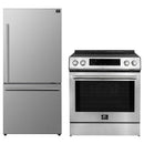 Forno 2-Piece Appliance Package - 30-Inch Induction Range and 31-Inch Refrigerator, Right Hinge in Stainless Steel (FBDL-015-01CAUS)