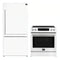 Forno 2-Piece Appliance Package - 30-Inch Induction Range and 31-Inch Refrigerator, Right Hinge in White with Stainless Steel Handle (FBDL-015-06CAUS)