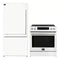 Forno 2-Piece Appliance Package - 30-Inch Induction Range and 31-Inch Refrigerator, Left Hinge in White with Stainless Steel Handle (FBDL-015-07CAUS)