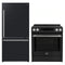 Forno 2-Piece Appliance Package - 30-Inch Induction Range and 31-Inch Refrigerator, Right Hinge in Black with Stainless Steel Handle (FBDL-015-11CAUS)