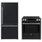 Forno 2-Piece Appliance Package - 30-Inch Induction Range and 31-Inch Refrigerator, Right Hinge in Black with Stainless Steel Handle (FBDL-015-11CAUS)