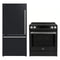 Forno 2-Piece Appliance Package - 30-Inch Induction Range and 31-Inch Bottom Freezer Door Refrigerator in Black with Stainless Steel Handle (FBDL-015-12CAUS)