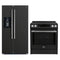 Forno 2-Piece Appliance Package - 30-Inch Induction Range and 36-Inch Side by Side Refrigerator with Water Dispenser in Black with Stainless Steel Handle (FBDL-015-14CAUS)