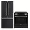 Forno 2-Piece Appliance Package - 30-Inch Induction Range and 30-Inch French Door Refrigerator in Black with Stainless Steel Handle (FBDL-015-15CAUS)