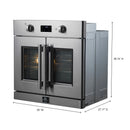 Forno 2-Piece Appliance Package - 30-Inch Single Wall Oven and 30-Inch Microwave in Stainless Steel (FBDL-025-01CAUS)