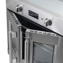 Forno 2-Piece Appliance Package - 30-Inch Asti French Door Electric Wall Oven & 30-Inch Microwave Oven in Stainless Steel
