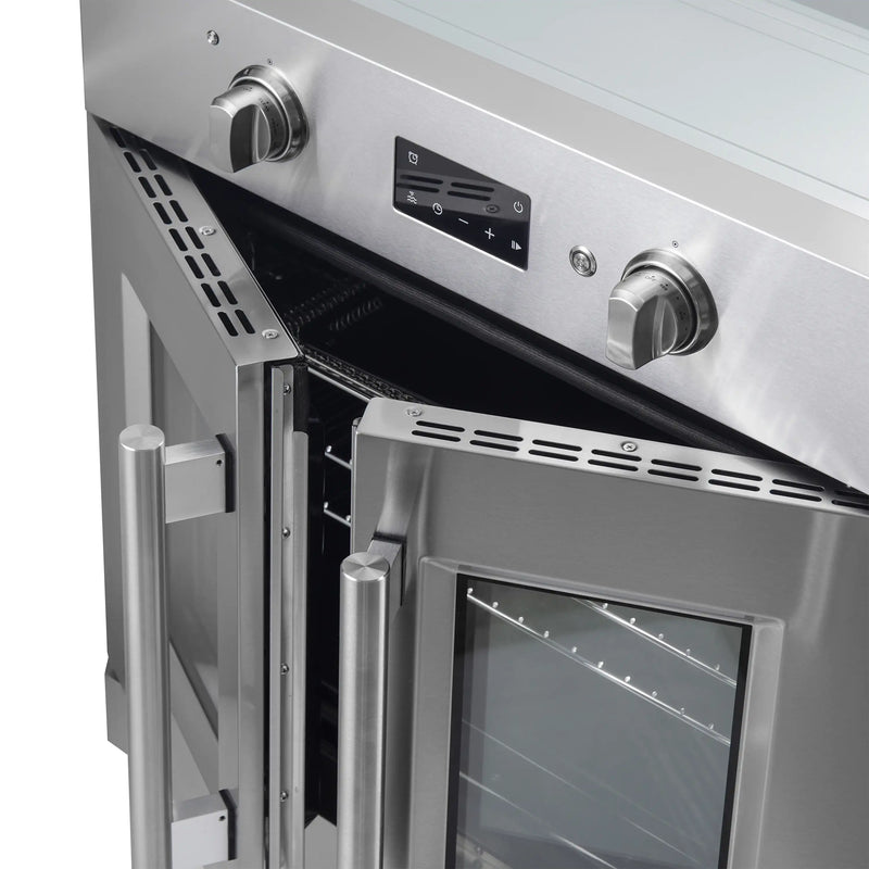 Forno 3-Piece Appliance Package - 36-Inch Spezia Gas Rangetop, 30-Inch Wall Oven in Stainless Steel, & 30-Inch Compact Oven in Stainless Steel