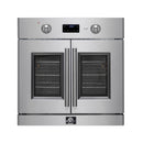 Forno 2-Piece Appliance Package - 48-Inch Spezia Gas Rangetop & 30-Inch French Wall Oven in Stainless Steel
