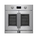 Forno 2-Piece Appliance Package - 30-Inch Asti French Door Electric Wall Oven & 30-Inch Microwave Oven in Stainless Steel