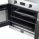 Forno 2-Piece Appliance Package - 30-Inch Asti French Door Electric Wall Oven & 30-Inch Microwave Oven in Stainless Steel