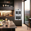 Forno 3-Piece Appliance Package - 48-Inch Spezia Gas Rangetop, 30-Inch French Door Double Wall Oven in Stainless Steel, & 30-Inch Compact Oven in Stainless Steel