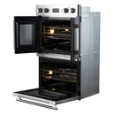 Forno 2-Piece Appliance Package - 48-Inch Spezia Gas Rangetop & 30-Inch French Door Double Wall Oven in Stainless Steel
