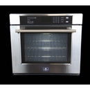 Forno 3-Piece Appliance Package - 48-Inch Lseo Gas Rangetop, 30-Inch Wall Oven in Stainless Steel, & 30-Inch Compact Oven