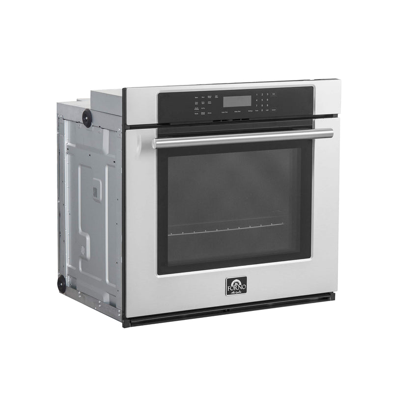 Forno 2-Piece Appliance Package - 36-Inch Lseo Gas Rangetop & 30-Inch Wall Oven in Stainless Steel
