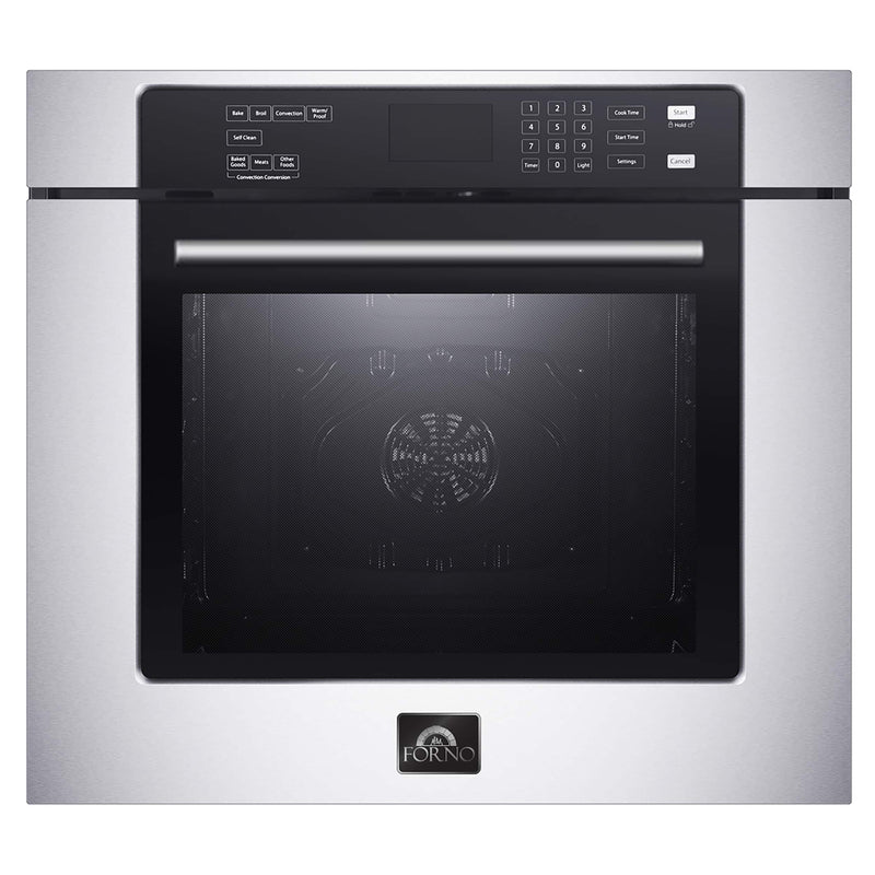 Forno 2-Piece Appliance Package - 36-Inch Lseo Gas Rangetop & 30-Inch Wall Oven in Stainless Steel