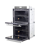 Forno 2-Piece Appliance Package - 30-Inch Villarosa Convention Double Electric Wall Oven & 30-Inch Microwave Oven in Stainless Steel
