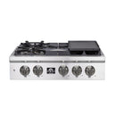 Forno Spezia 30-Inch Gas Rangetop, 5 Burners, Wok Ring and Grill/Griddle in Stainless Steel (FCTGS5751-30)