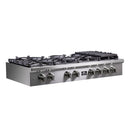 Forno 2-Piece Appliance Package - 48-Inch Spezia Gas Rangetop & 30-Inch French Door Double Wall Oven in Stainless Steel