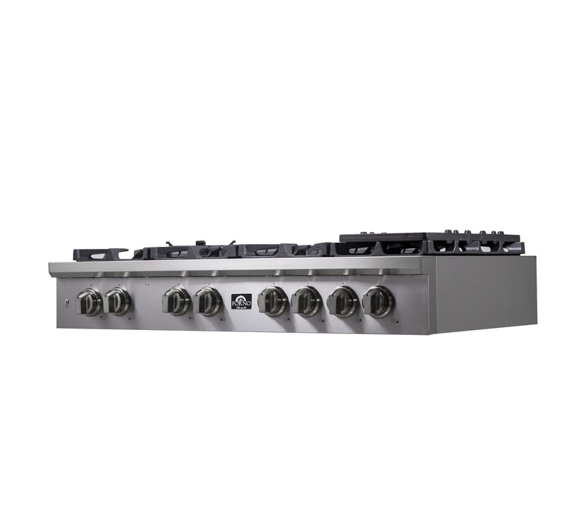 Forno 2-Piece Appliance Package - 48-Inch Spezia Gas Rangetop & 30-Inch French Wall Oven in Stainless Steel