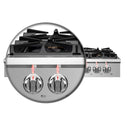 Forno 2-Piece Appliance Package - 48-Inch Spezia Gas Rangetop & 30-Inch French Door Double Wall Oven in Stainless Steel