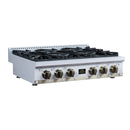 Forno Valente 36-Inch Gas Cooktop / Rangetop with 6 Sealed Burners & 71,000 BTU in White (FCTGS5799-36CPWHT)