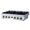 Forno Valente 36-Inch Gas Cooktop / Rangetop with 6 Sealed Burners & 71,000 BTU in White (FCTGS5799-36CPWHT)