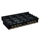 Forno Valente 48-Inch Gas Cooktop / Rangetop with 8 Sealed Burners & 94,000 BTU in Black (FCTGS5799-48CPBLK)
