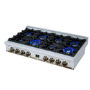 Forno Valente 48-Inch Gas Cooktop / Rangetop with 8 Sealed Burners & 94,000 BTU in White (FCTGS5799-48CPWHT)