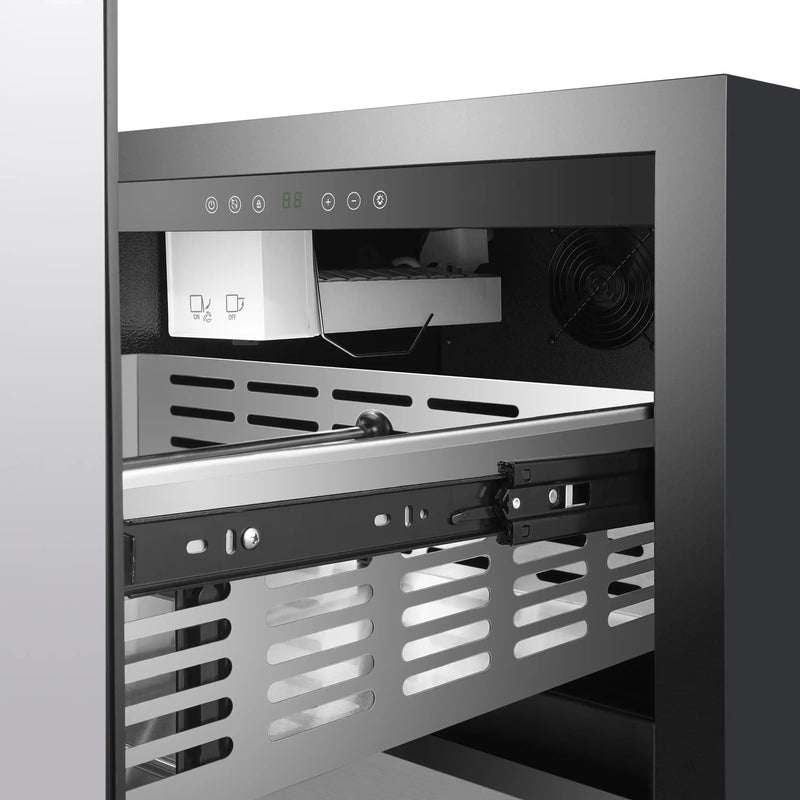 Forno Cosenza 24-Inch 4.69 cu.ft. Built-In Indoor/Outdoor Drawer Freezer with Ice Maker (FDRBI1838-24S)