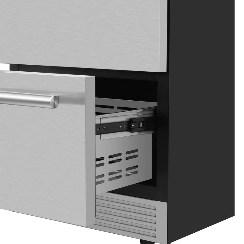 Forno Cosenza 24-Inch 4.69 cu.ft. Built-In Indoor/Outdoor Drawer Freezer with Ice Maker (FDRBI1838-24S)