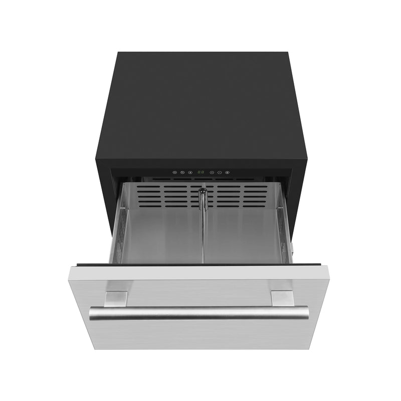 Forno Cosenza 24-Inch 4.69 cu.ft. Built-In Indoor/Outdoor Drawer Freezer with Ice Maker (FDRBI1838-24S)