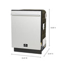 Forno 4-Piece Appliance Package - 30-Inch Electric Range, Range Hood, 31-Inch Refrigerator and Dishwasher in Stainless Steel (FBDL-010-01CA)