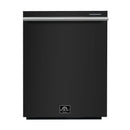 Forno Espresso Pozzo 24-Inch Built-In Tall Tub Top Control Dishwasher, 49 dBA, in Black with Stainless Steel Handle (FDWBI8067-24BLK)