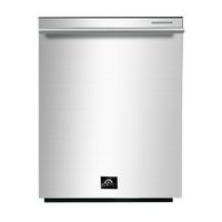Forno Pozzo 24-Inch Built-In Dishwasher with Top Control and Third Rack, 49 dBA, in Stainless Steel (FDWBI8067-24S)