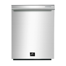 Forno 4-Piece Appliance Package - 30-Inch Leonardo Espresso Electric Range, Range Hood, 31-Inch Refrigerator and Dishwasher in Stainless Steel (FBDL-006-01CA)