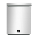 Forno 4-Piece Pro Appliance Package - 48-Inch Dual Fuel Range, Refrigerator with Water Dispenser, Wall Mount Hood, & 3-Rack Dishwasher in Stainless Steel