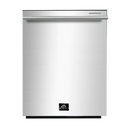 Forno 3-Piece Pro Appliance Package - 48-Inch Dual Fuel Range, Refrigerator with Water Dispenser, & Dishwasher in Stainless Steel