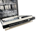Forno 4-Piece Appliance Package - 48-Inch Gas Range, 60-Inch Pro-Style Refrigerator, 24-Inch Microwave Oven, & 3-Rack Dishwasher in Stainless Steel