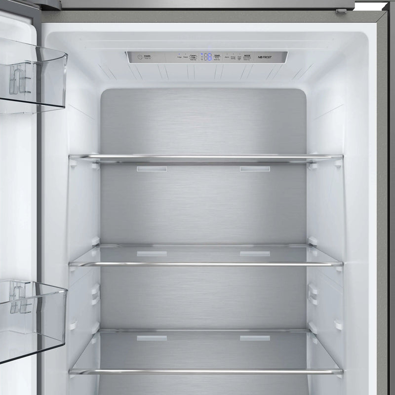 Forno Maderno 28-Inch Built-In 13.6 Cu.Ft. Convertible Refrigerator in Stainless Steel, Left Swing with Decorative Grill (FFFFD1722-32LSG)