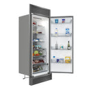 Forno Maderno 28-Inch Built-In 13.6 Cu. Ft. Convertible Refrigerator in Stainless Steel, Right Swing with Decorative Grill (FFFFD1722-32RSG)