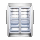 Forno 4-Piece Appliance Package - 48-Inch Gas Range, 60-Inch Pro-Style Refrigerator, 24-Inch Microwave Oven, & 3-Rack Dishwasher in Stainless Steel