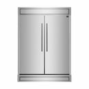 Forno 5-Piece Appliance Package - 36-Inch Dual Fuel Range, 60-Inch Pro-Style Refrigerator, Wall Mount Hood, 24-Inch Microwave Drawer, & 3-Rack Dishwasher in Stainless Steel